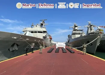 La droga incautada por la marina de México/Sec. de Marina