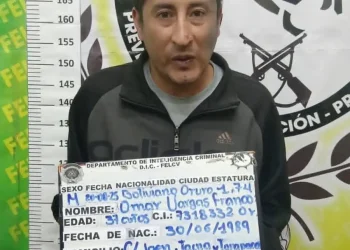 Omar Vargas Franco guardará detención preventiva en el penal de San Pedro de Oruro. FOTO: RRSS