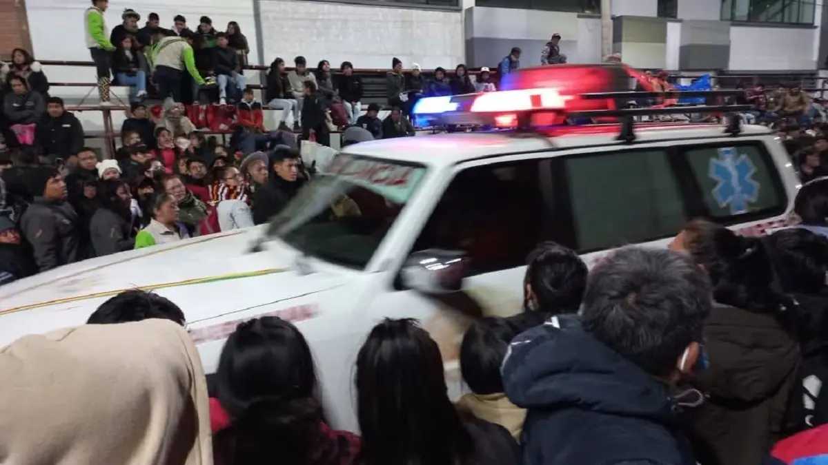 Los heridos fueron trasladados en ambulancias del sedes/RRSS