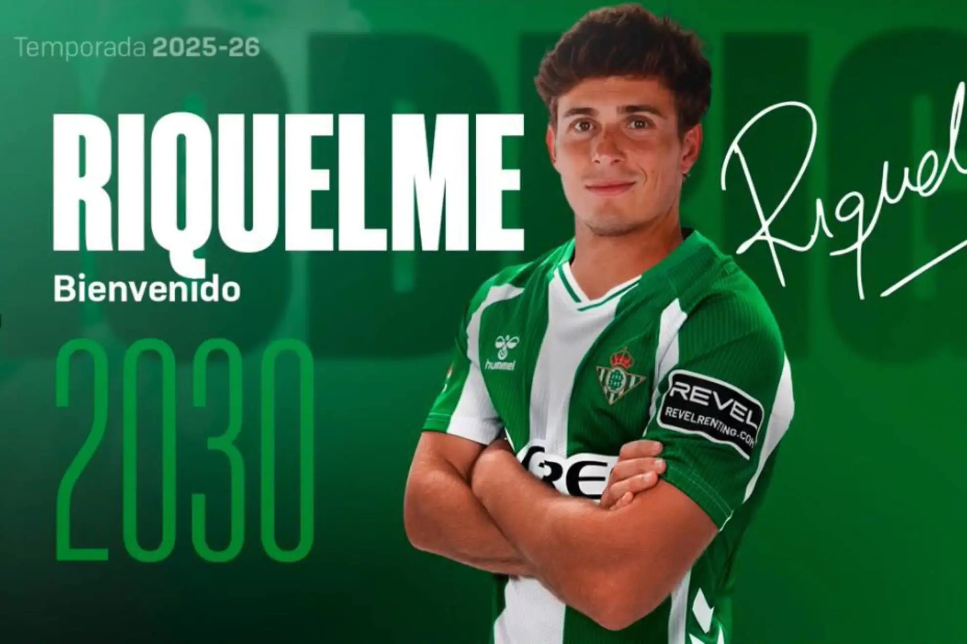 El Betis hace oficial el fichaje de Riquelme hasta 2030