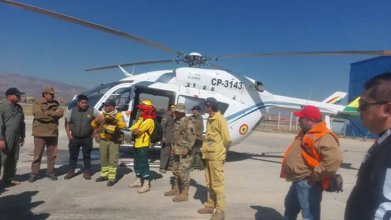 Defensa Civil anuncia despliegue de aeronaves ante riesgo en áreas protegidas