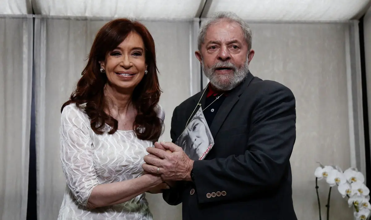 Cristina y Lula durante una de sus visitas/AFP