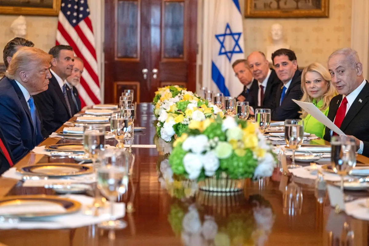 Trump y Netanyahu se reunieron ayer en la Casa Blanca/AFP