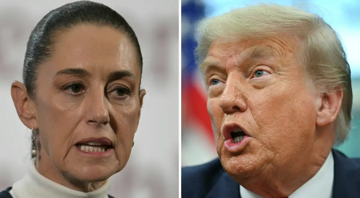 Sheinbaum y Trump nuevamente frente a frente por los aranceles/AFP