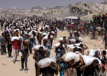 No todos tienen suerte para conseguir comida en Gaza/AFP