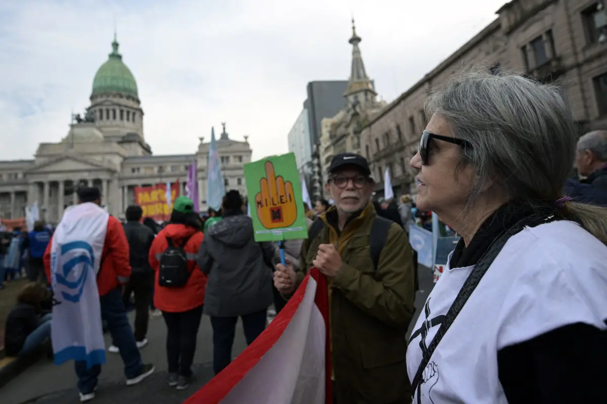 Los jubilados protagonizan marchas todos los miércoles en Buenos Aires/AFP