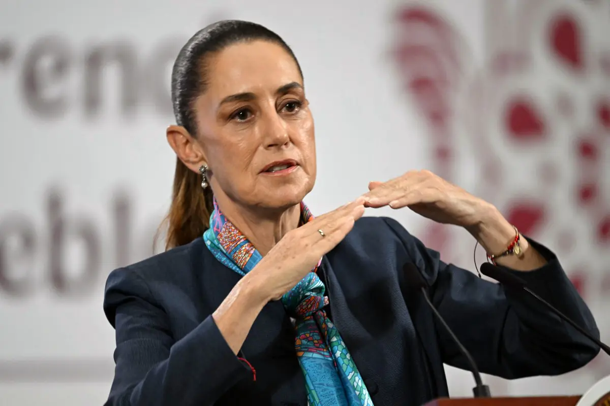 Claudia Sheinbaum habla de aranceles/AFP
