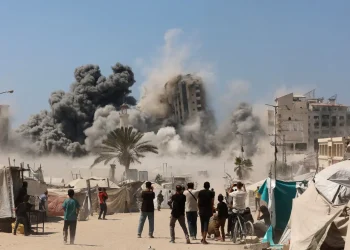 Otro edificio fue destruido en Gaza/AFP