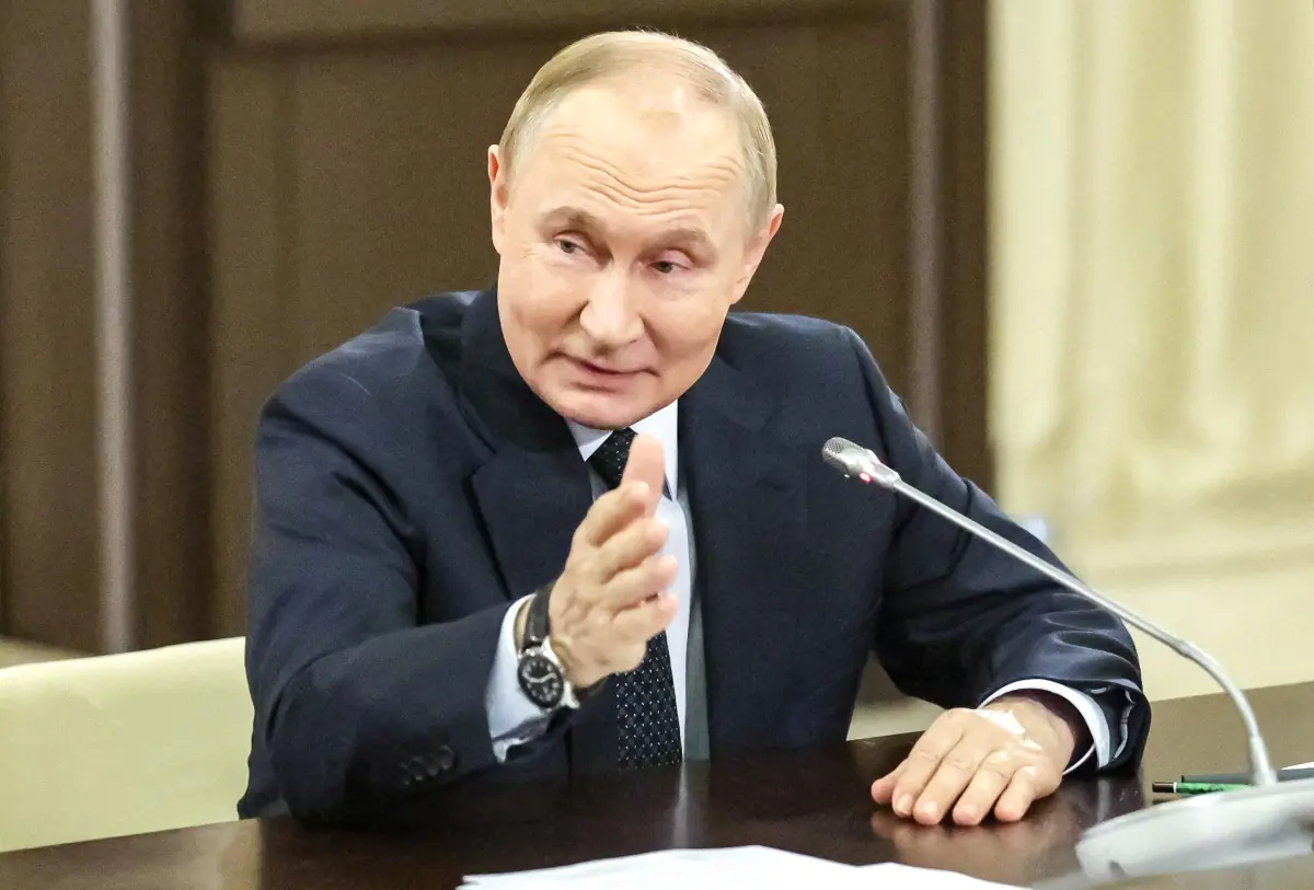 Vladimir Putin dio un informe en el congreso/AFP