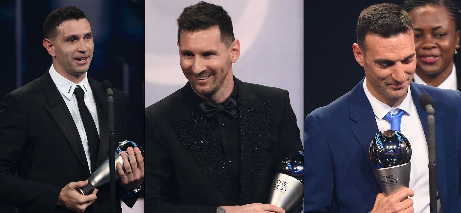 Argentina copa los premios ‘The Best’ con Messi, Scaloni y Martínez