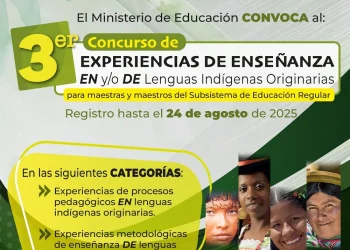 Educación amplía plazo de concurso sobre lenguas originarias