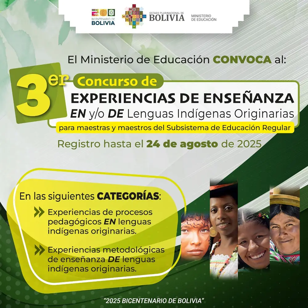 Educación amplía plazo de concurso sobre lenguas originarias
