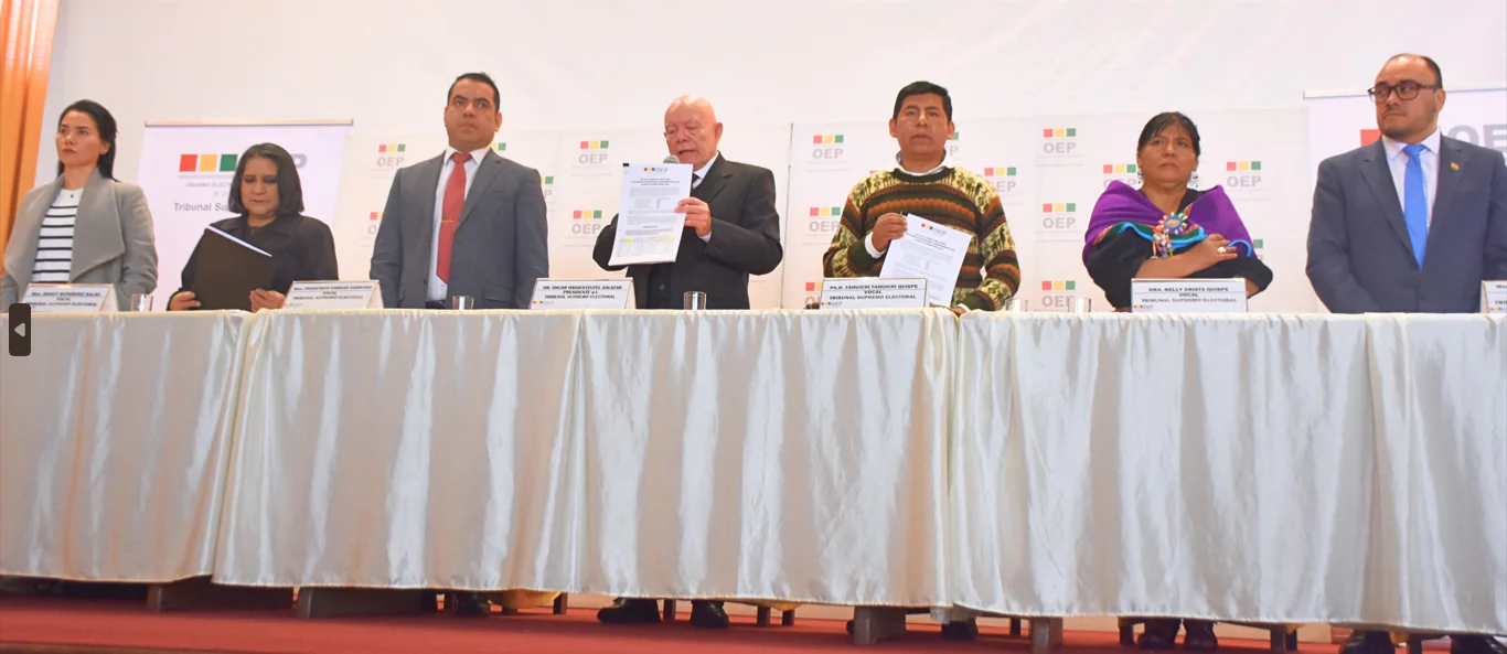 Vocales del TSE culminan su mandato con la convocatoria a las subnacionales