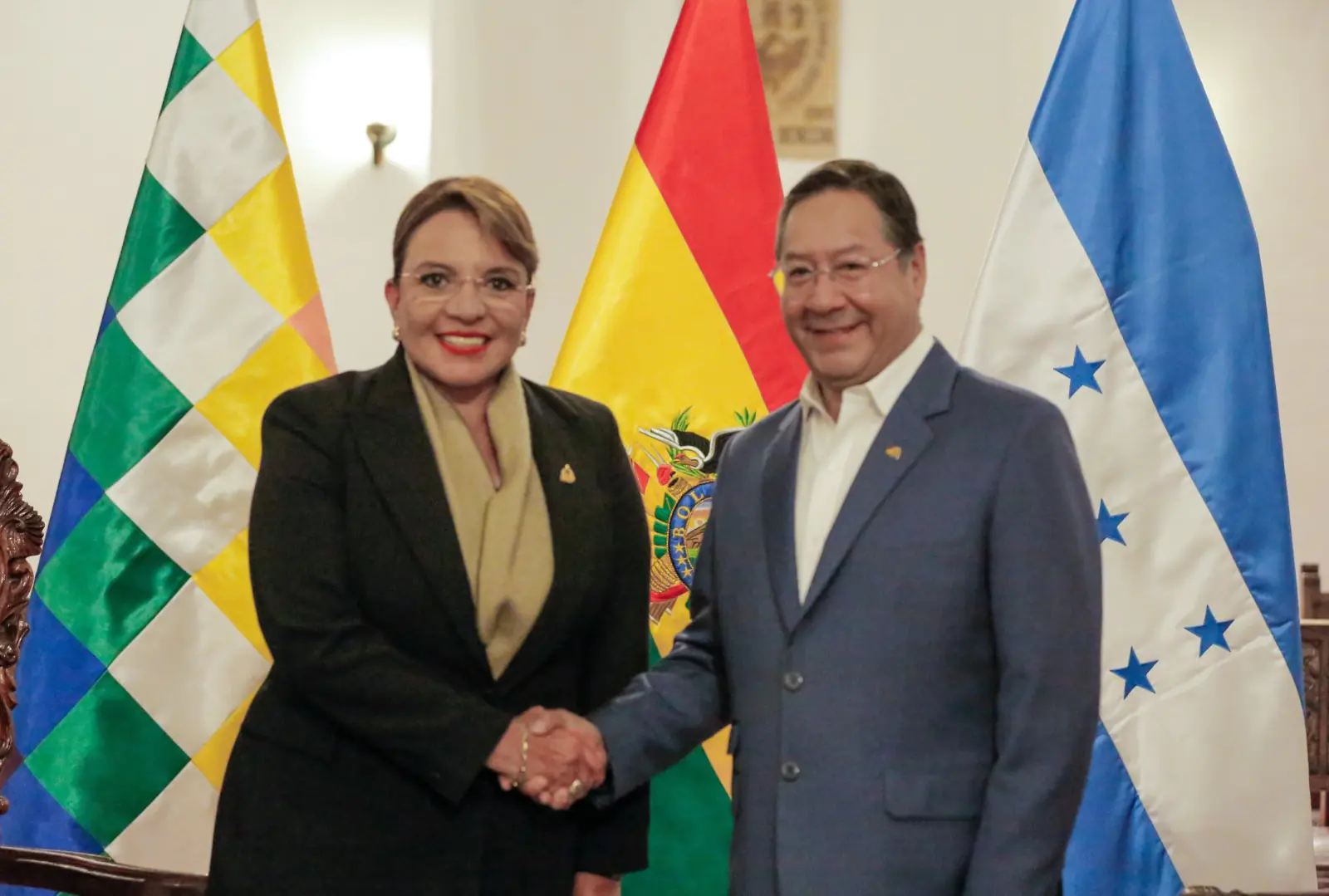 Arce agradece el ‘cariño’ de la presidenta Castro a Bolivia