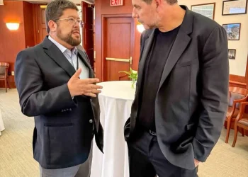 Samuel Doria Medina y Marcelo Claure, en un encuentro en Estados Unidos. Foto: RRSS