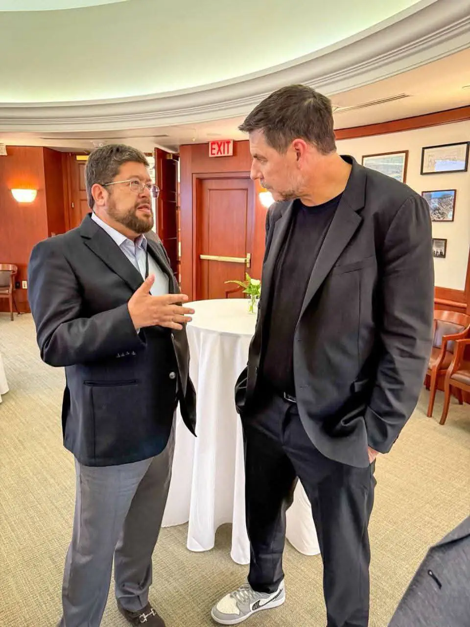Samuel Doria Medina y Marcelo Claure, en un encuentro en Estados Unidos. Foto: RRSS