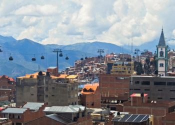 Para de la ciudad de El Alto colindante con La Paz, con baja contaminación.