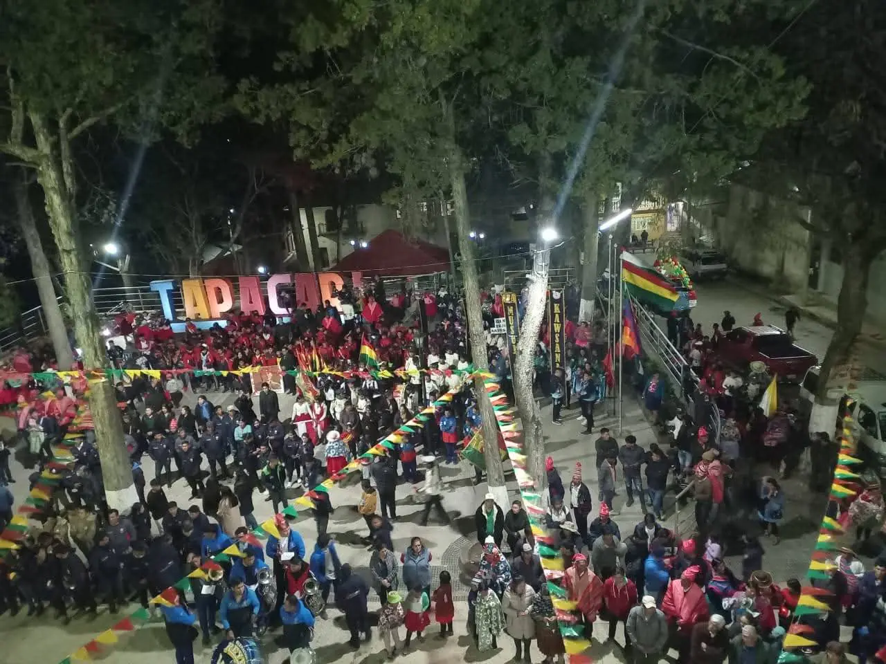 La plaza principal de Tapacarí/GAMT