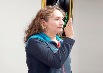 La nueva Secretaria de Salud.
