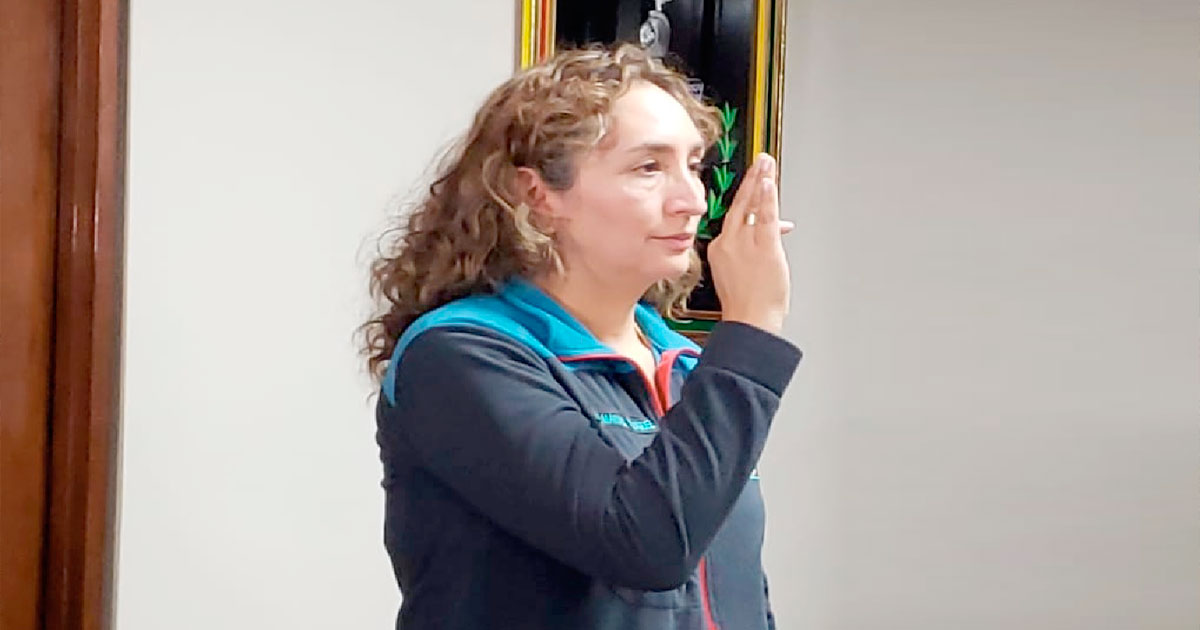 La nueva Secretaria de Salud.