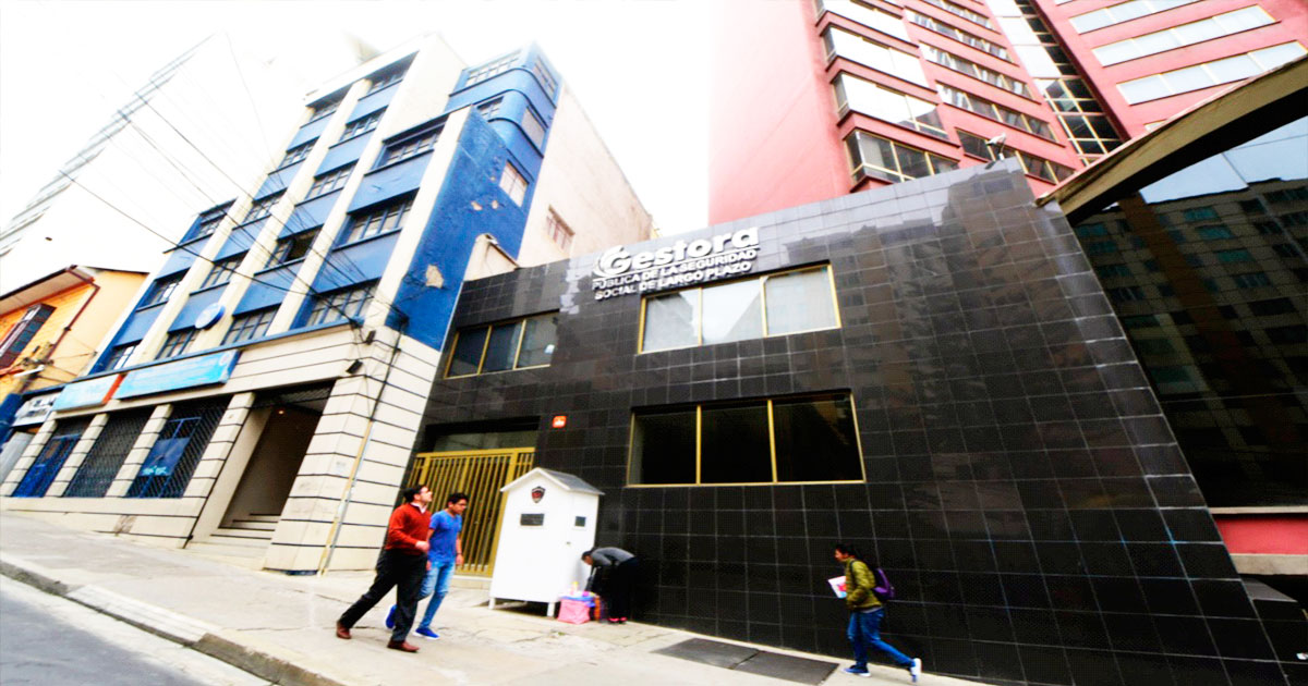 Las instalaciones de la Gestora Pública en la sede de gobierno.