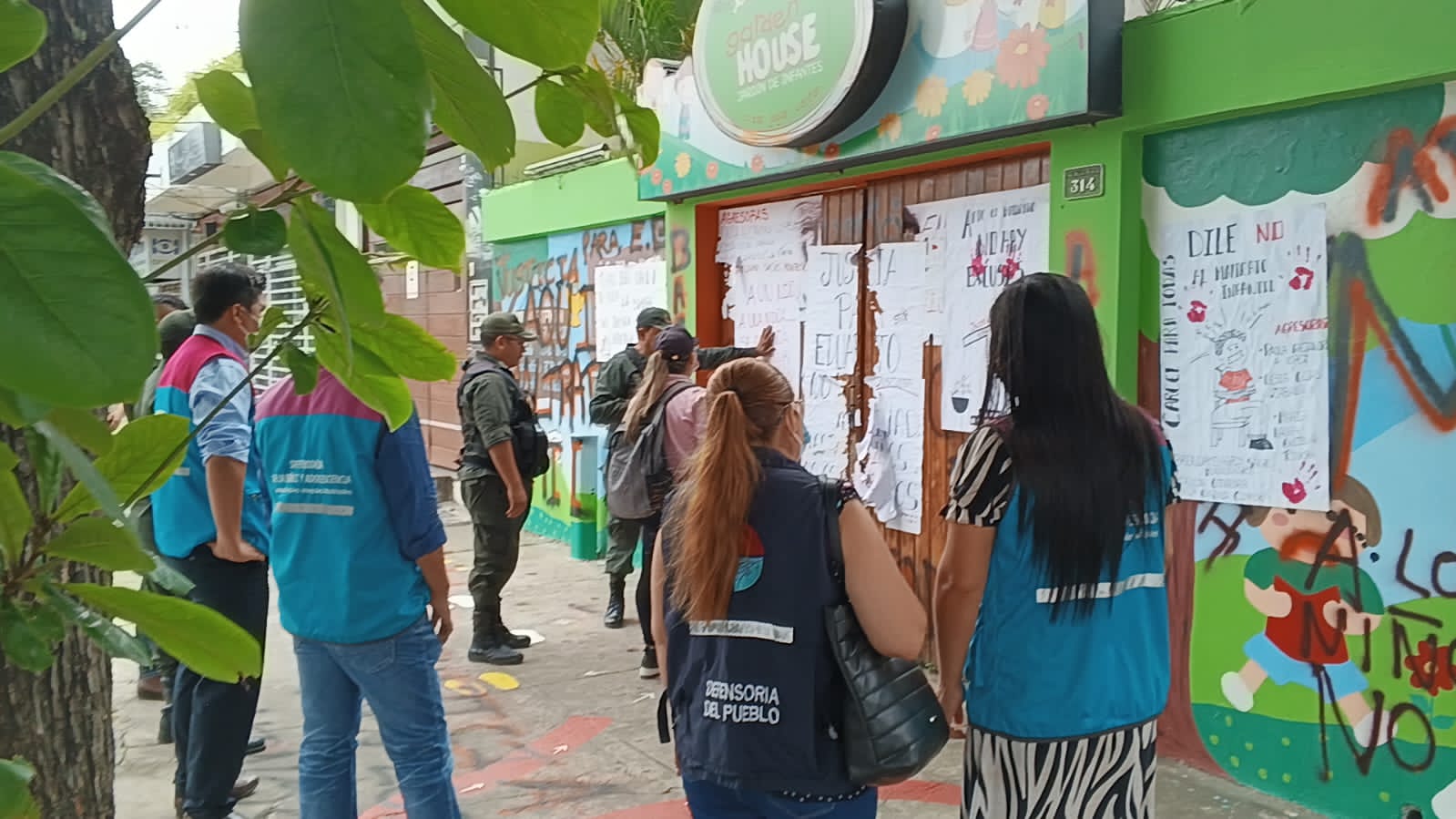 La guardería Garden House intervenida en Santa Cruz. Foto: Defensoría de la Niñez