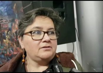 La ministra de Trabajo, Verónica Navia, se refiere a los descuentos de los salarios de los maestros. Foto: Pedro Luna