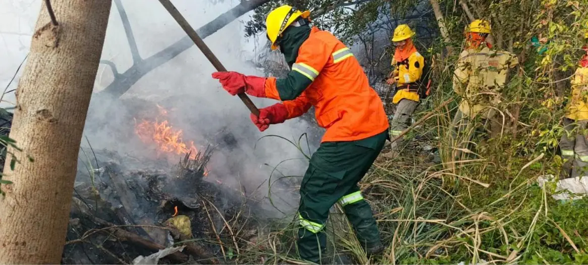 Los bomberos forestales están en alerta/Min. de Defensa