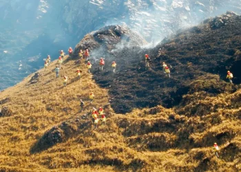 Arce anuncia la sofocación completa del incendio en Tarija