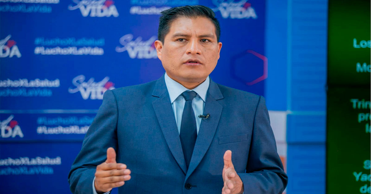 El ministro de Salud, Jeyson Auza.