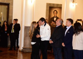Áñez felicitaba a Justiniano, nuevo ministro de la presidencia.