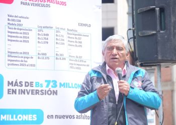 La Paz establece ley para reducir impuestos a vehículos con mayor tasa de depreciación y pago de duodécimas