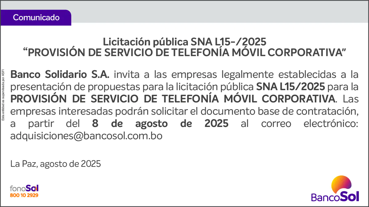 COMUNICADO