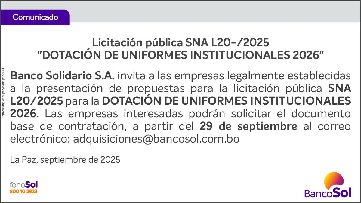 COMUNICADO