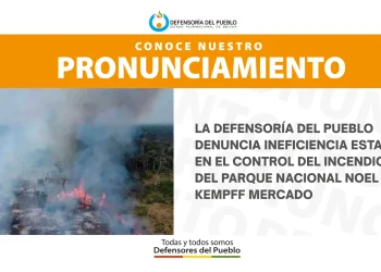 Defensoría denuncia ‘ineficiencia’ en control del incendio en el Parque Noel Kempff Mercado
