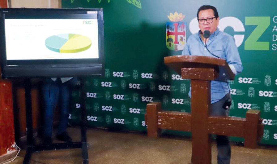 El secretario de Haciendo de la Gobernación cruceña, Orlando Saucedo.