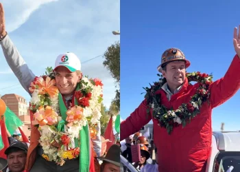 Rodrigo Paz y Jorge Tuto Quiroga, rivales del balotaje del 19 de octubre.