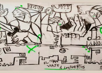 Dibujo.Una de las obras de la muestra.