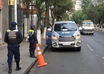 La restricción vehicular se aplica en La Paz desde el 27 de marzo, se evitará el ingreso de 27.000 coches al centro