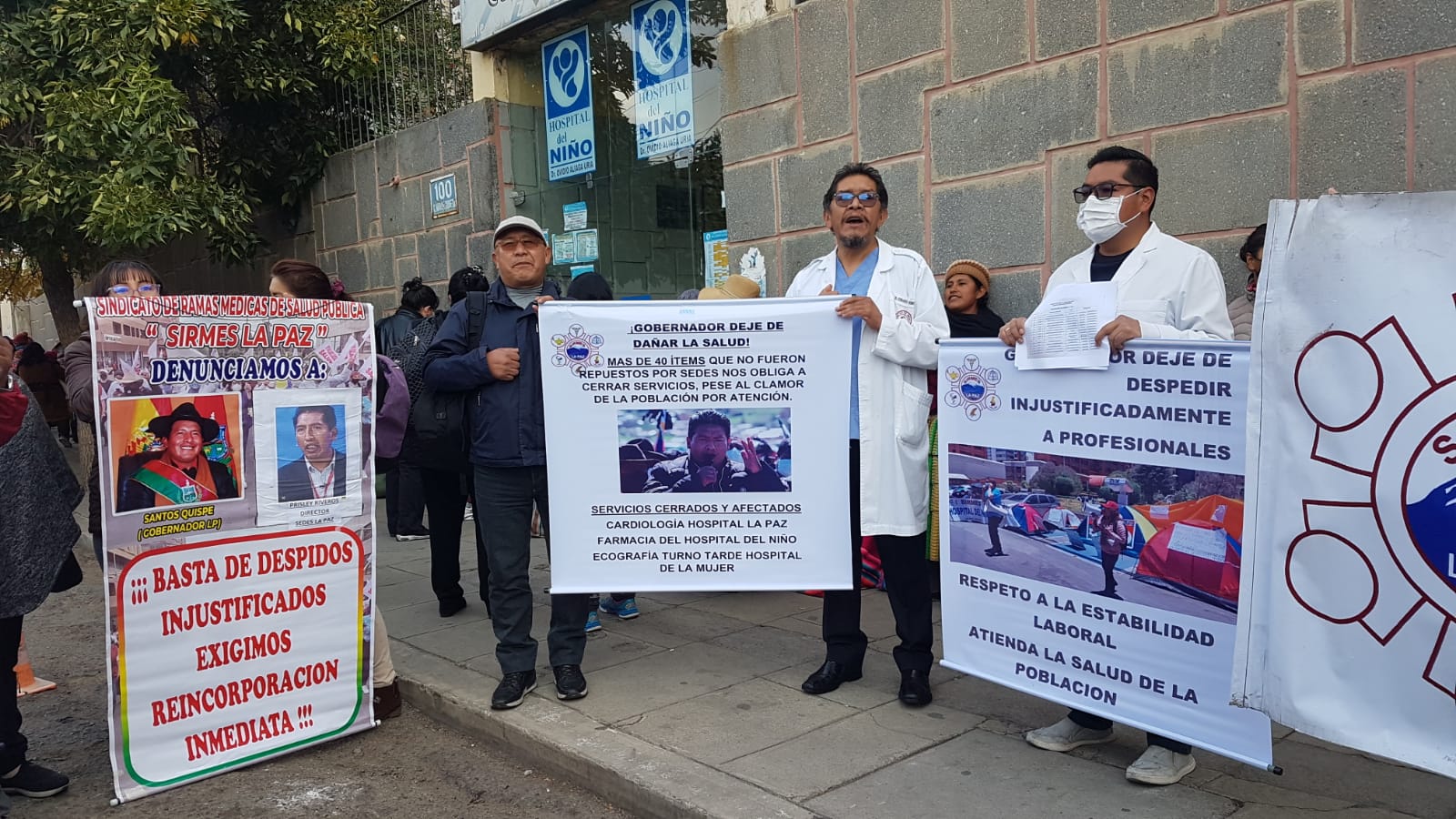 Sirmes reclama ítems de salud en La Paz y demanda el revocatorio del Gobernador