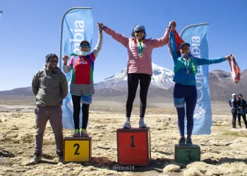 Los paceños Franco y Yana son los mejores del Columbia Skyrace Sajama
