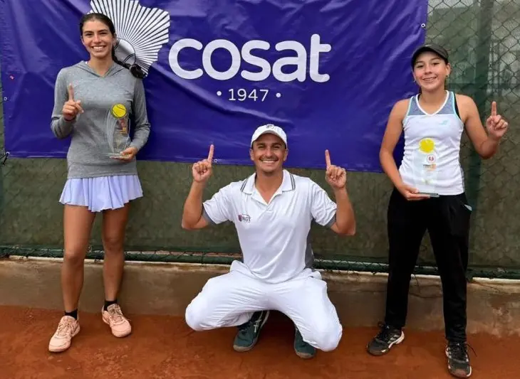 Antelo (Sub-16) y Bustillos (Sub-14), campeonas de dobles en Lima