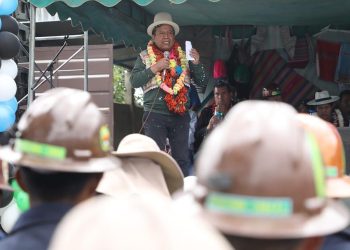 El vicepresidente Choquehuanca en un acto oficial. Foto: Vicepresidencia.