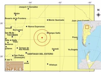 Terremoto de 6,5 de magnitud sacude la provincia de Santiago del Estero.