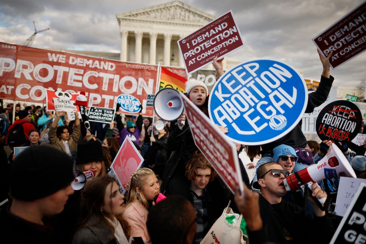 Los antiabortistas se manifiestan en Washington con un espíritu combativo.