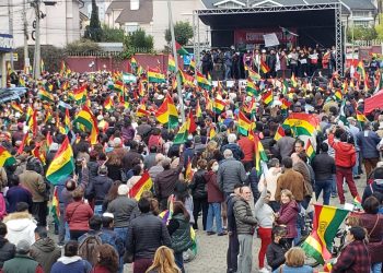 El cabildo en La Paz se concentró en la zona Sur. Foto: Roberto Guzmán.
