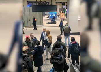 Tres heridos por un ataque con arma blanca en una estación de Bruselas.