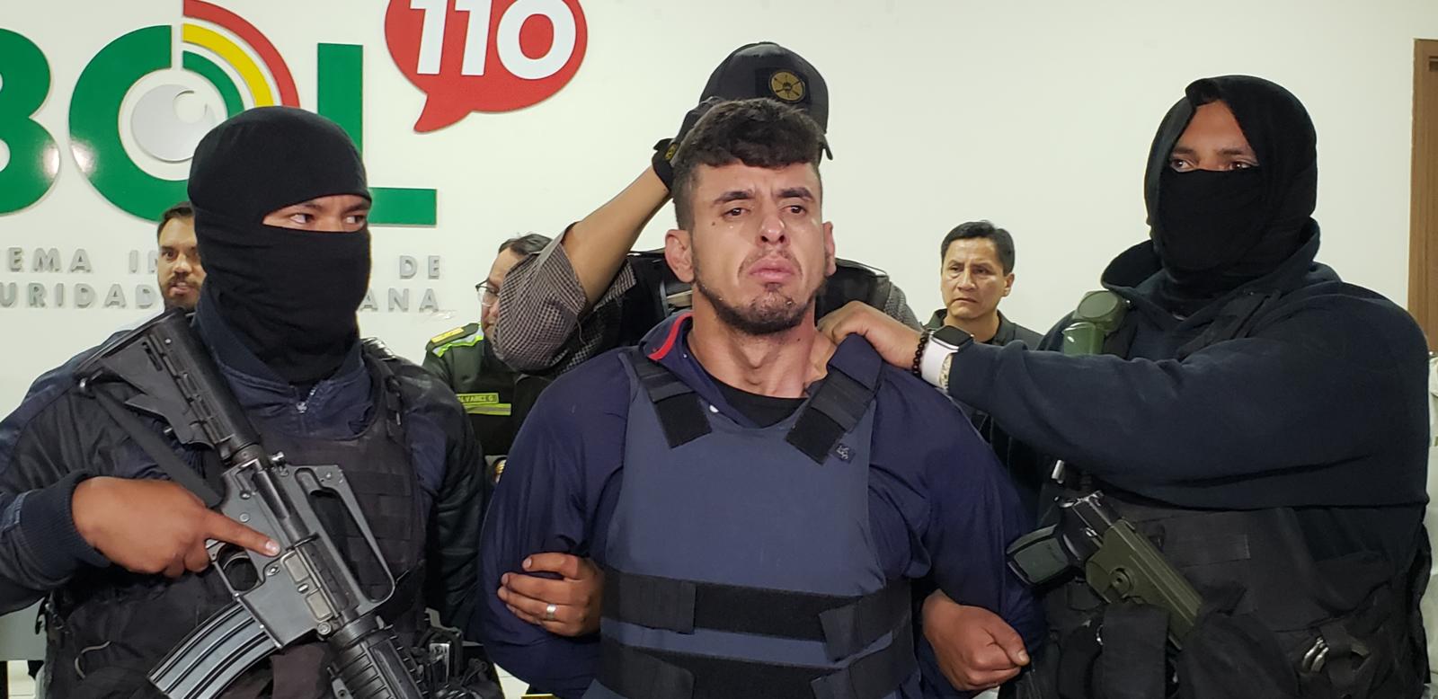 El reo brasileño que fue recapturado por la Policía. Foto: Roberto Guzmán.