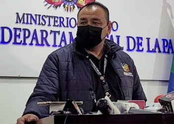 El fiscal del caso habla sobre las investigaciones de la fuga del reo. Foto: Fiscalía de La Paz.