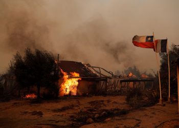 Cuatro muertos por los incendios que azotan la región chilena de Biobío.